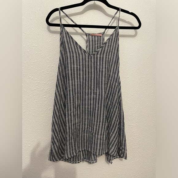 Ces Femme striped gray top size Large - Picture 1 of 8